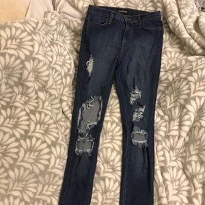 Fashion Nova beach bum jeans medium blue